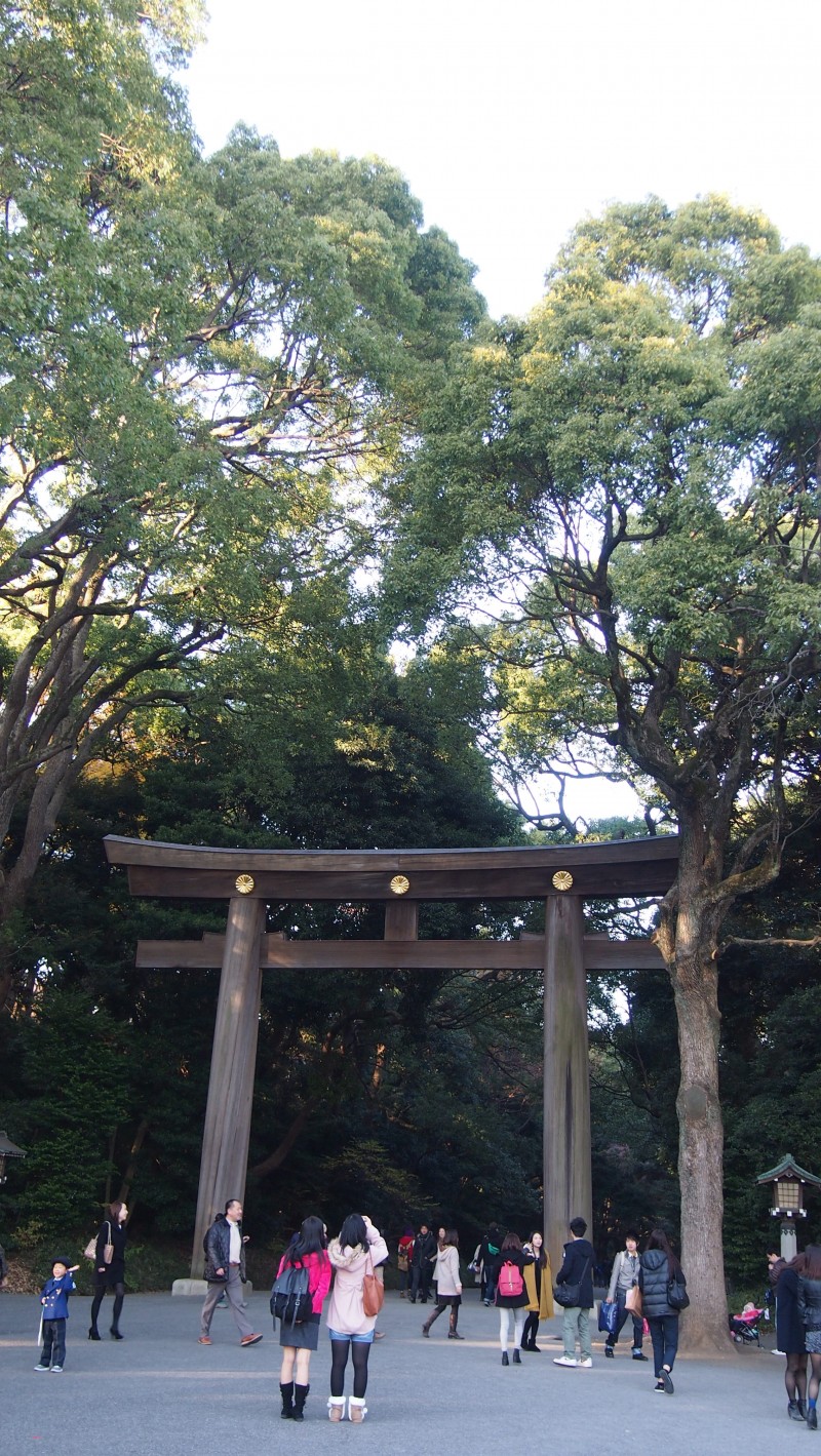 Meiji Jingu Shrine next to Harajuku Station, Tokyo, Japan