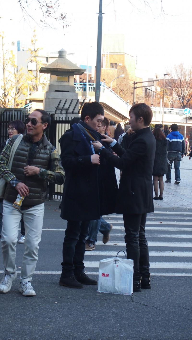 In front of Meiji Jingu Shrine,Tokyo, Japan