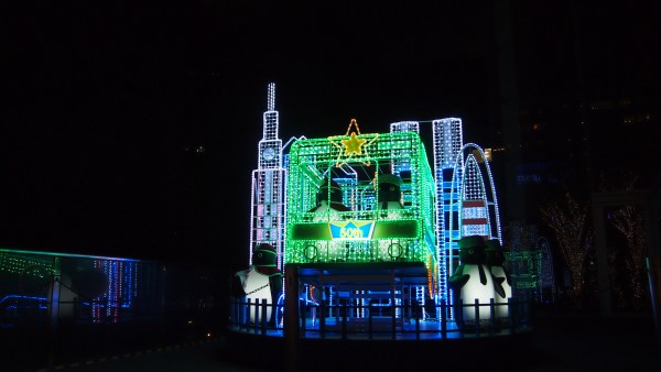 December Christmas & winter illumination on Shinjuku Southern Terrace, Tokyo, Japan