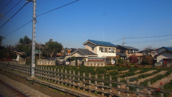 Train towards Kawagoe, Saitama, Japan