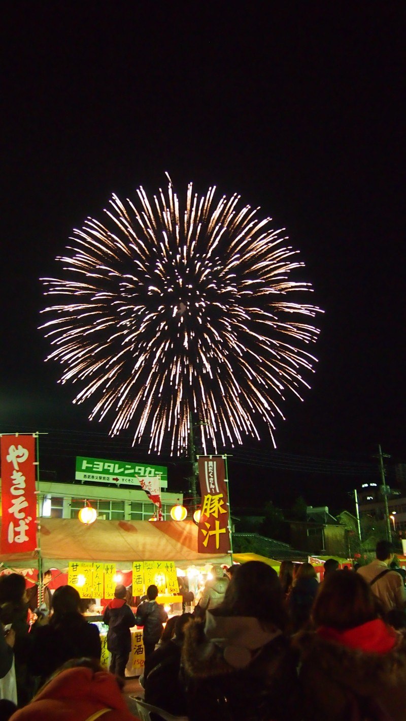 Chichibu Float Festival fireworks