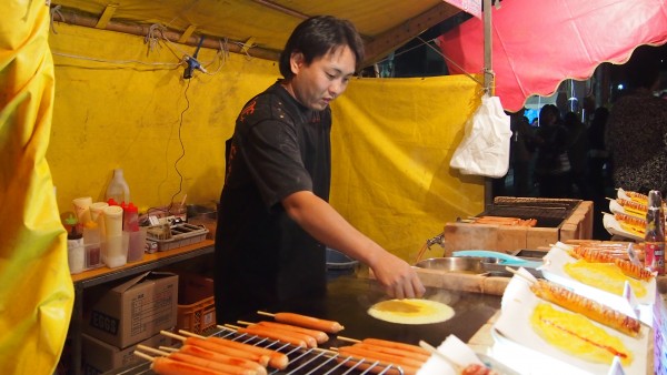 Chichibu Float Festival food market