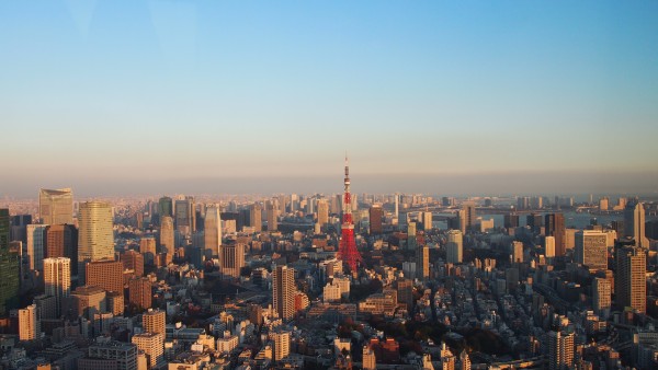 Tokyo Tower from Mori Art Museum at Roppongi, Tokyo, Japan