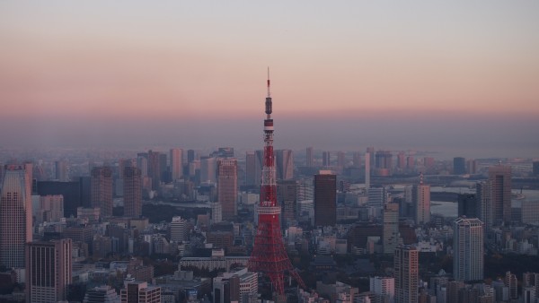 Tokyo Tower from Mori Art Museum at Roppongi, Tokyo, Japan