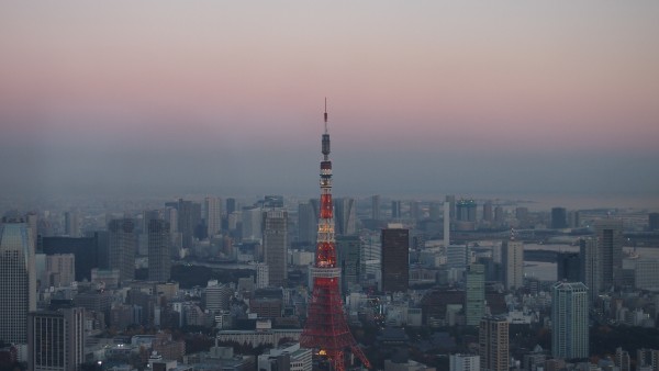 Tokyo Tower from Mori Art Museum at Roppongi, Tokyo, Japan