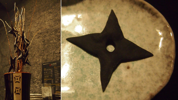 Ninja Shuriken at Ninja Restaurant in Kyoto, Japan