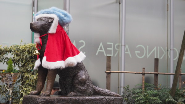 Shibuya Hachiko during Christmas, Tokyo, Japan