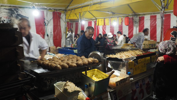 Festival foods in Asakusa Sensoji Temple, Tokyo, Japan