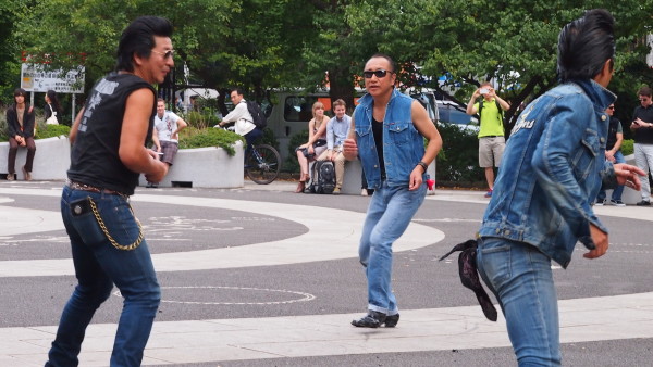 Elvis impersonators in Yoyogi Park, Harajuku Tokyo Japan