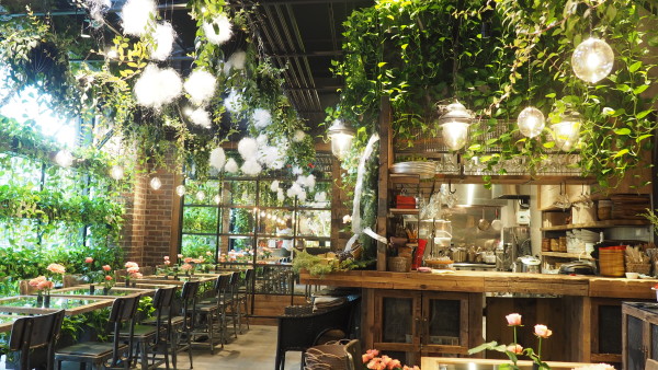 Pretty cafe in Japan