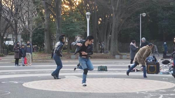 Elvis rockabilly in Yoyogi Park, Harajuku Tokyo Japan