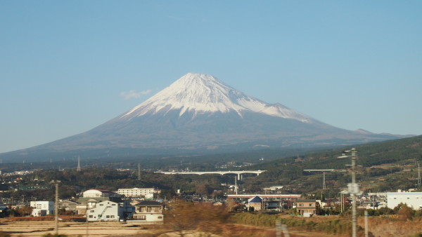 Shinkansen ride from Yokohama to Nagoya, Japan