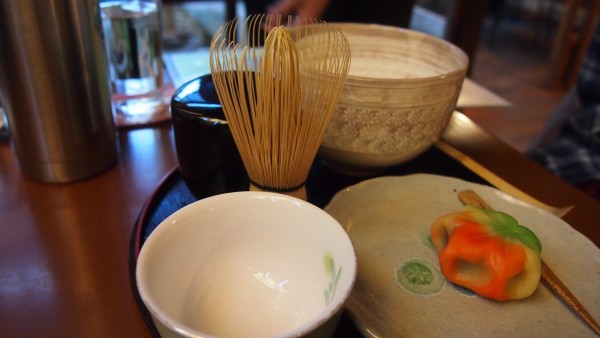 Arashiyama traditional Japanese dessert, Kyoto, Japan