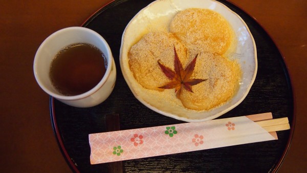 Arashiyama traditional Japanese dessert, Kyoto, Japan