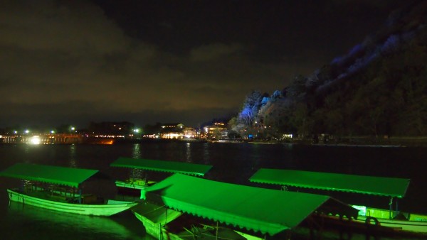 Arashiyama Hanatouro winter light festival, Kyoto, Japan