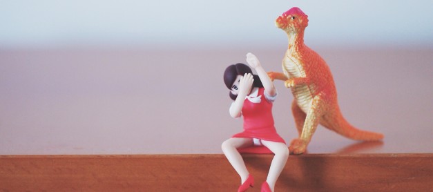 Photo journal: Prehistoric dinosaur fights with modern girl