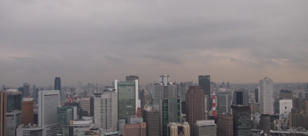 {Japan Winter} Osaka (Part 2): The view from up high the Hep Five & Umeda Sky Building